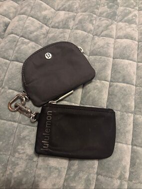 lululemon athletica Black Key & Card Holder Duo